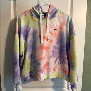 Nike Women's Multicolor Tie-Dye Cowl Neck Sweater